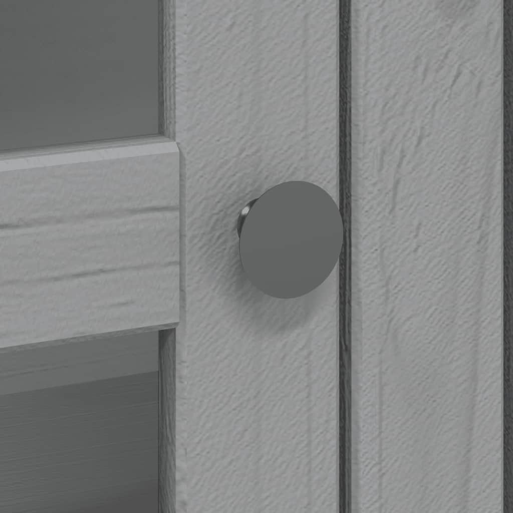 vidaXL Dulap înalt "BODO", gri, 115,5x43x200,5 cm, lemn masiv de pin