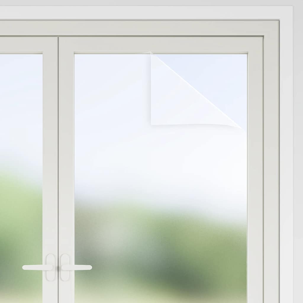 vidaXL Folii fereastra, mată, alb, PVC