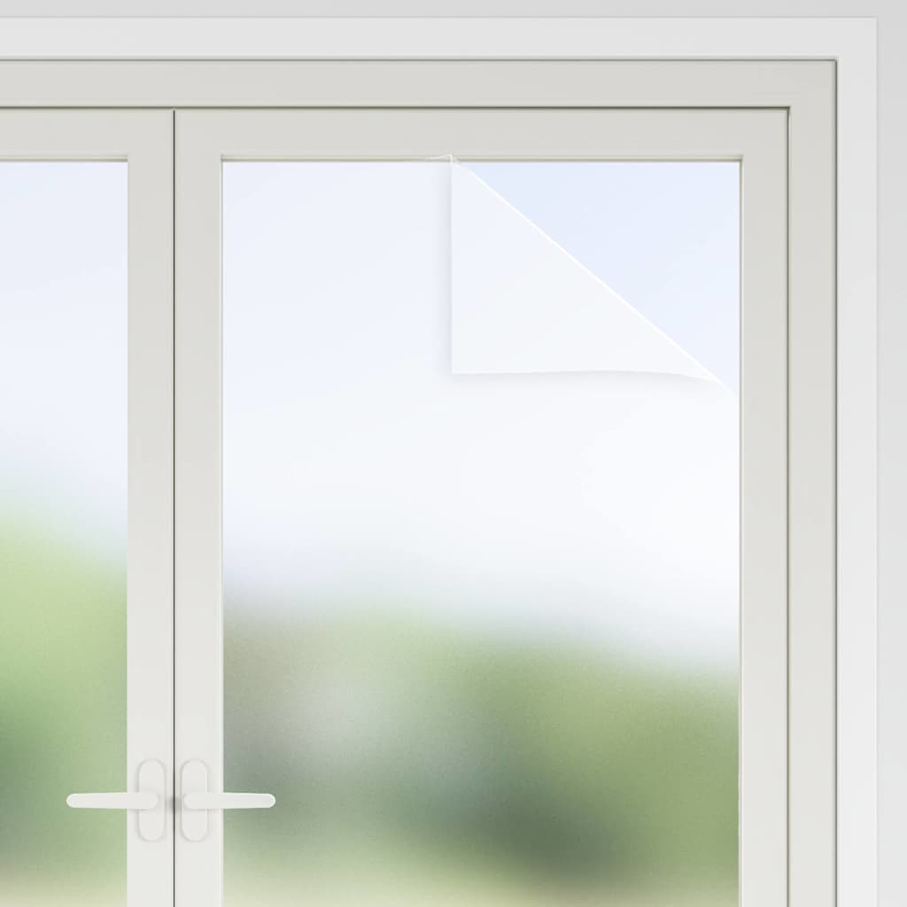 vidaXL Folii fereastra, mată, alb, PVC