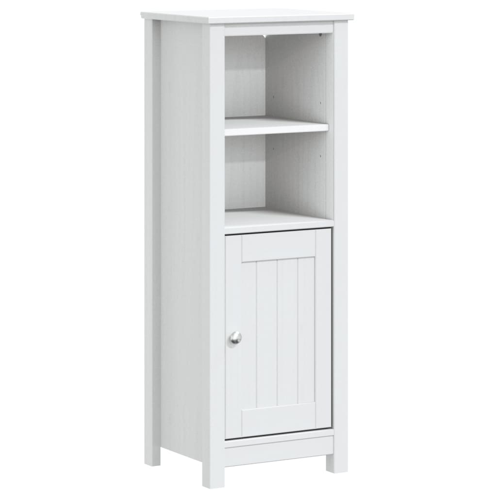 vidaXL Set mobilier baie, 3 piese, „BERG”, alb, lemn masiv de pin vidaXL Set mobilier baie, 3 piese, „BERG”, alb, lemn masiv de pin