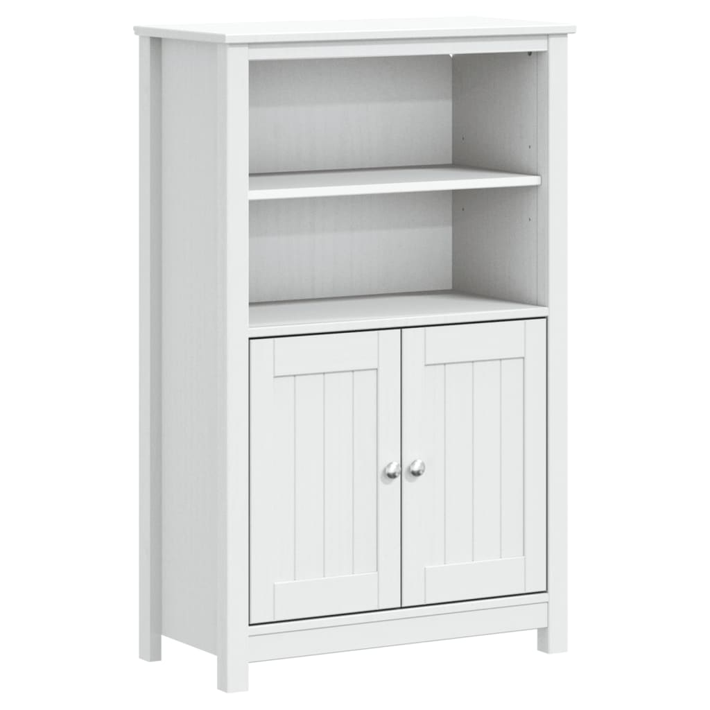 vidaXL Set mobilier baie, 3 piese, „BERG”, alb, lemn masiv de pin vidaXL Set mobilier baie, 3 piese, „BERG”, alb, lemn masiv de pin
