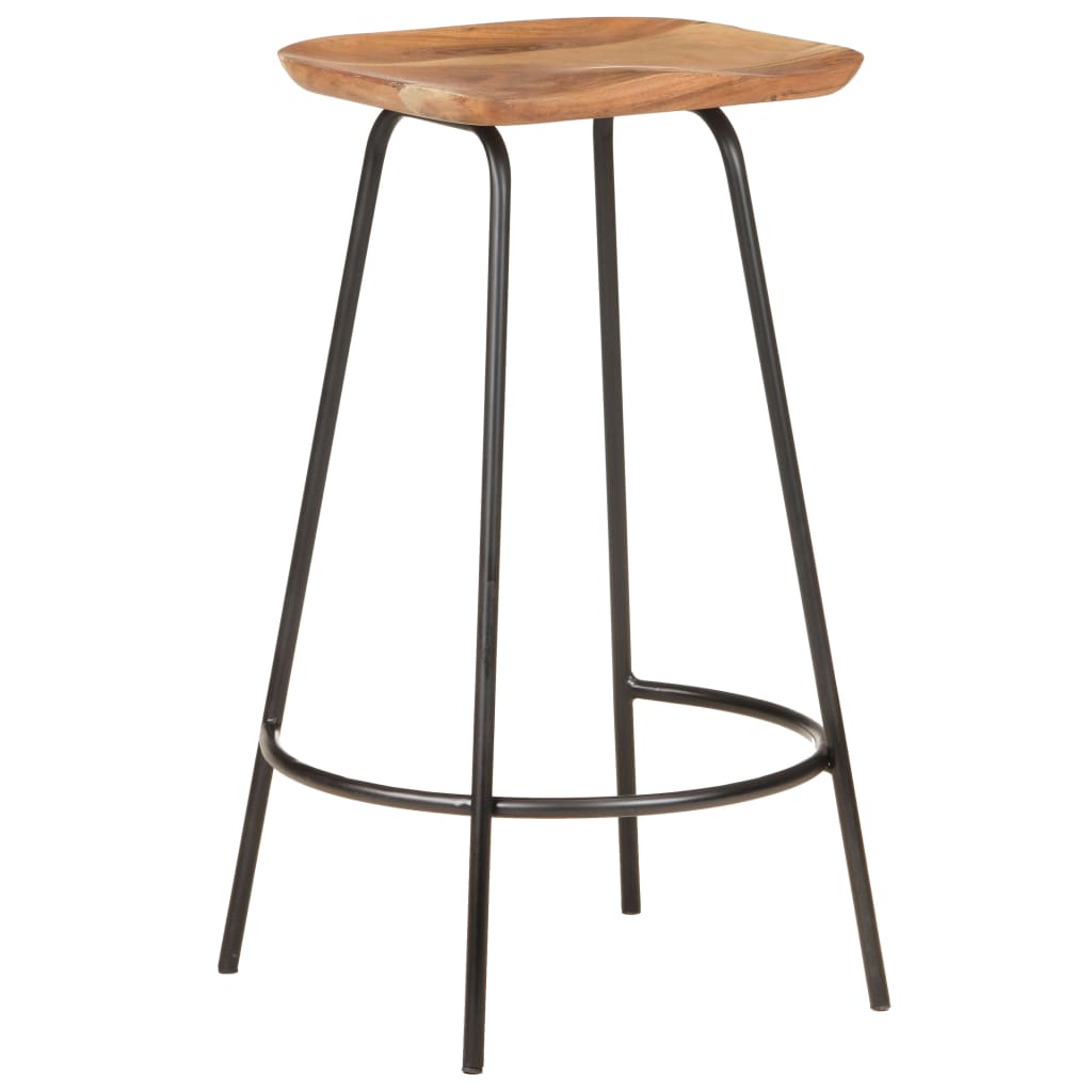 vidaXL Taburete de bar, 4 buc., lemn masiv de acacia vidaXL Taburete de bar, 4 buc., lemn masiv de acacia