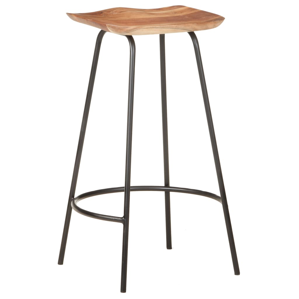 vidaXL Taburete de bar, 4 buc., lemn masiv de acacia vidaXL Taburete de bar, 4 buc., lemn masiv de acacia
