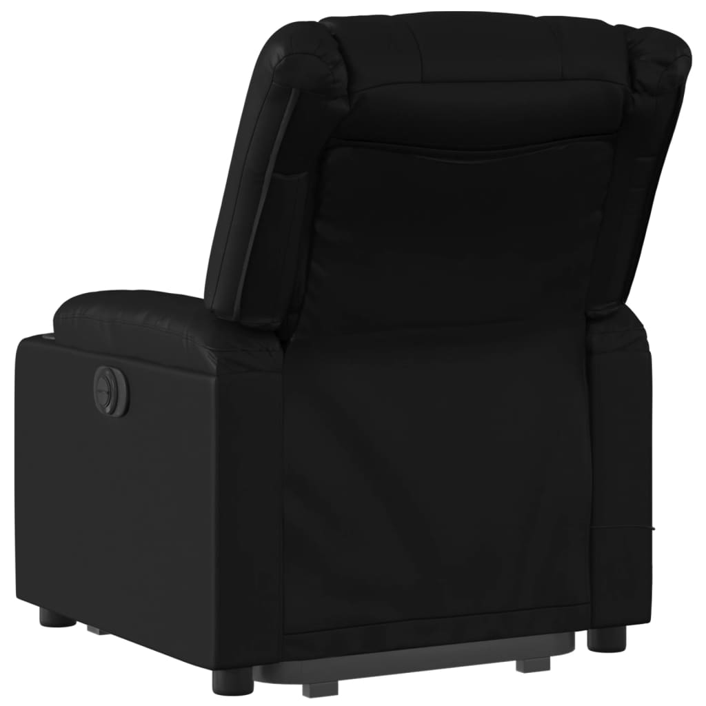 vidaXL Fotoliu electric masaj rabatabil cu ridicare, negru