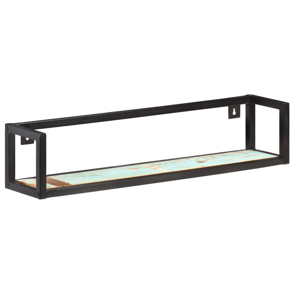 vidaXL Rafturi de perete, 2 buc., 80 cm, lemn masiv reciclat