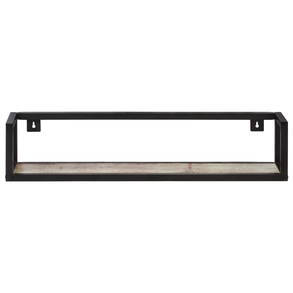 vidaXL Rafturi de perete, 2 buc., 80 cm, lemn masiv reciclat