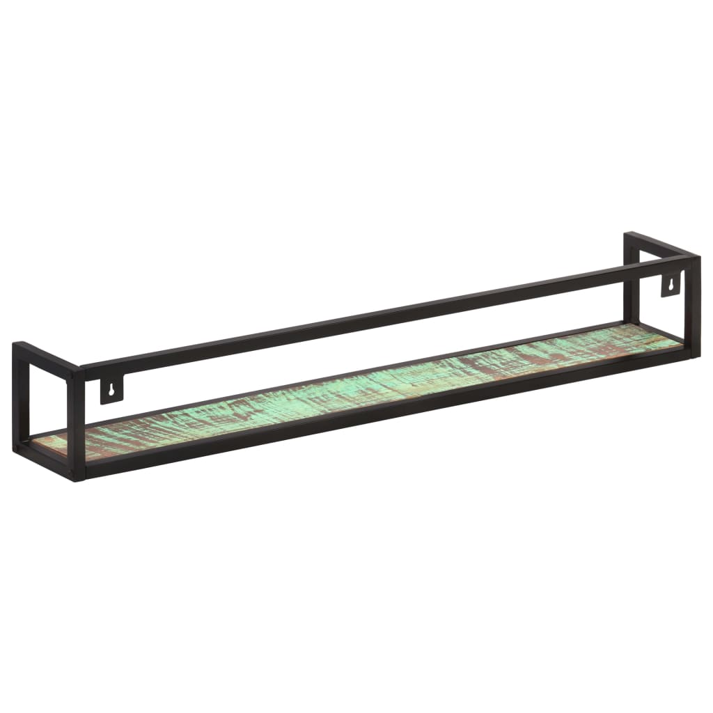 vidaXL Rafturi de perete, 2 buc., 120 cm, lemn masiv reciclat
