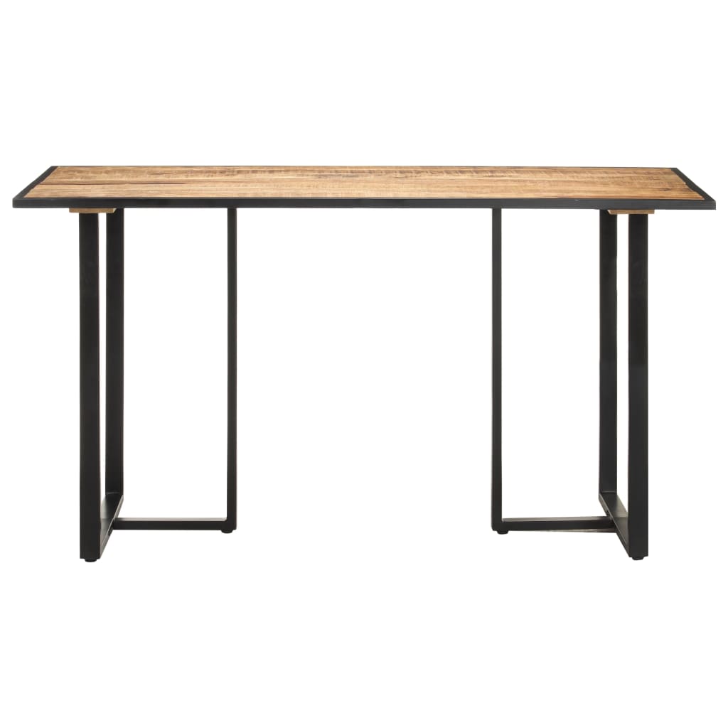 vidaXL Masă de bucătărie, 140 cm, lemn de mango brut