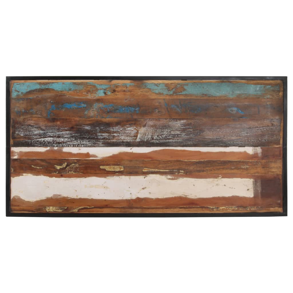 vidaXL Masă de bucătărie, 140 cm, lemn masiv reciclat