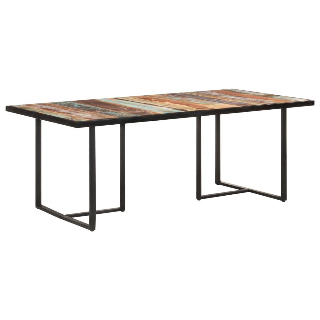 vidaXL Masă de bucătărie, 200 cm, lemn masiv reciclat vidaXL Masă de bucătărie, 200 cm, lemn masiv reciclat