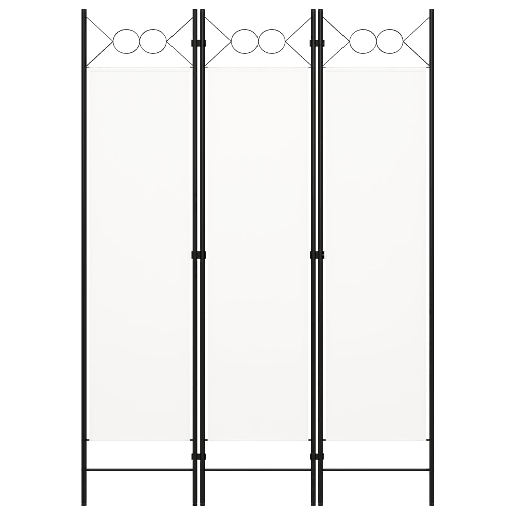 vidaXL Paravan de cameră cu 3 panouri, alb, 120 x 180 cm vidaXL Paravan de cameră cu 3 panouri, alb, 120 x 180 cm