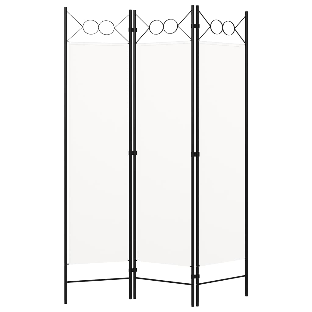 vidaXL Paravan de cameră cu 3 panouri, alb, 120 x 180 cm vidaXL Paravan de cameră cu 3 panouri, alb, 120 x 180 cm
