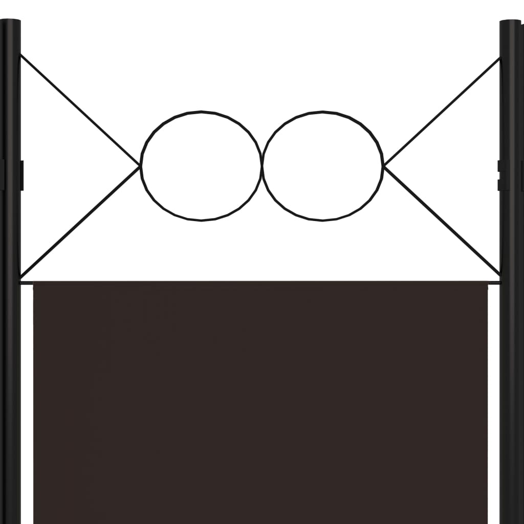 vidaXL Paravan de cameră cu 3 panouri, maro, 120 x 180 cm vidaXL Paravan de cameră cu 3 panouri, maro, 120 x 180 cm