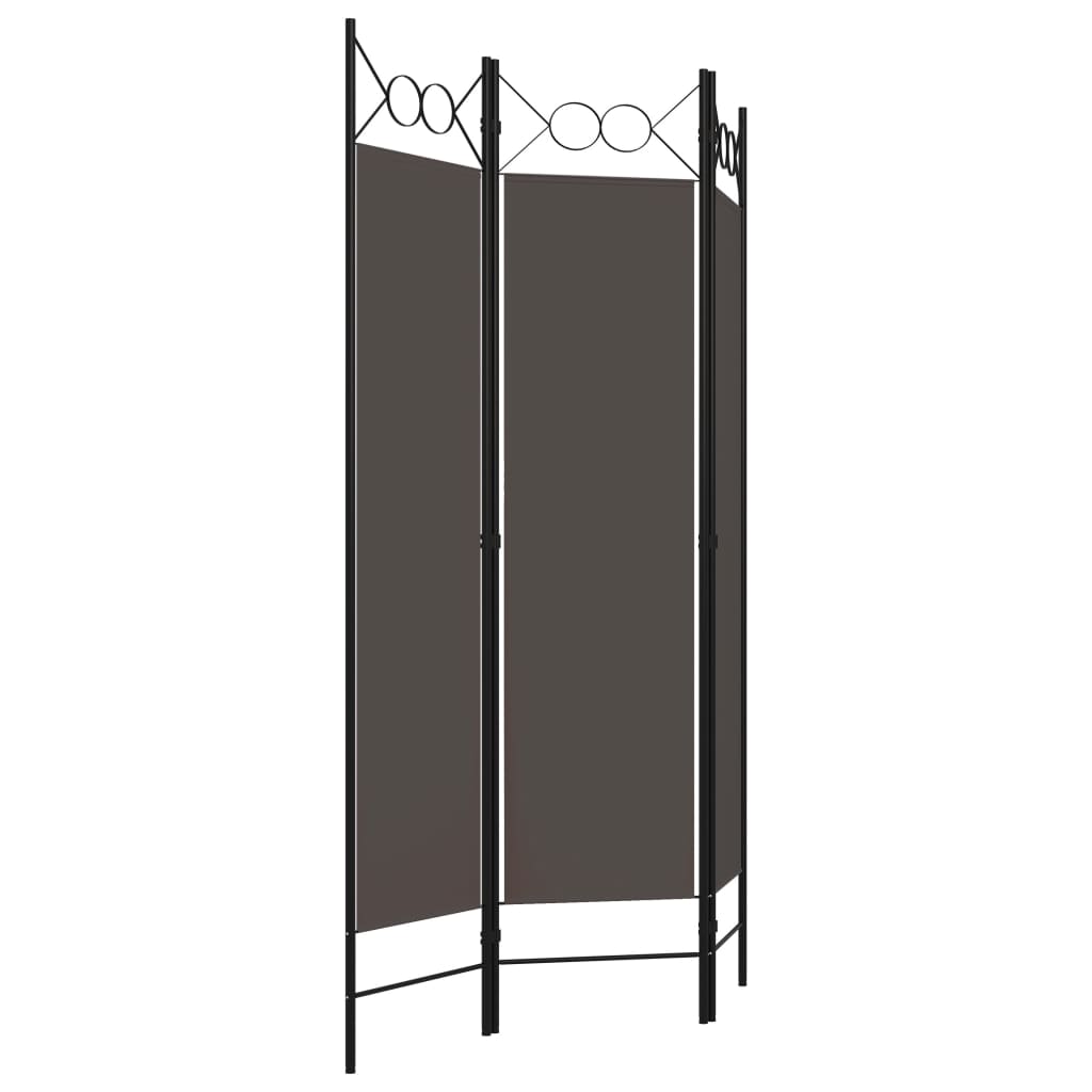 vidaXL Paravan de cameră cu 3 panouri, antracit, 120 x 180 cm vidaXL Paravan de cameră cu 3 panouri, antracit, 120 x 180 cm