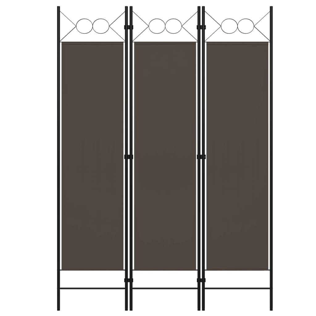 vidaXL Paravan de cameră cu 3 panouri, antracit, 120 x 180 cm vidaXL Paravan de cameră cu 3 panouri, antracit, 120 x 180 cm