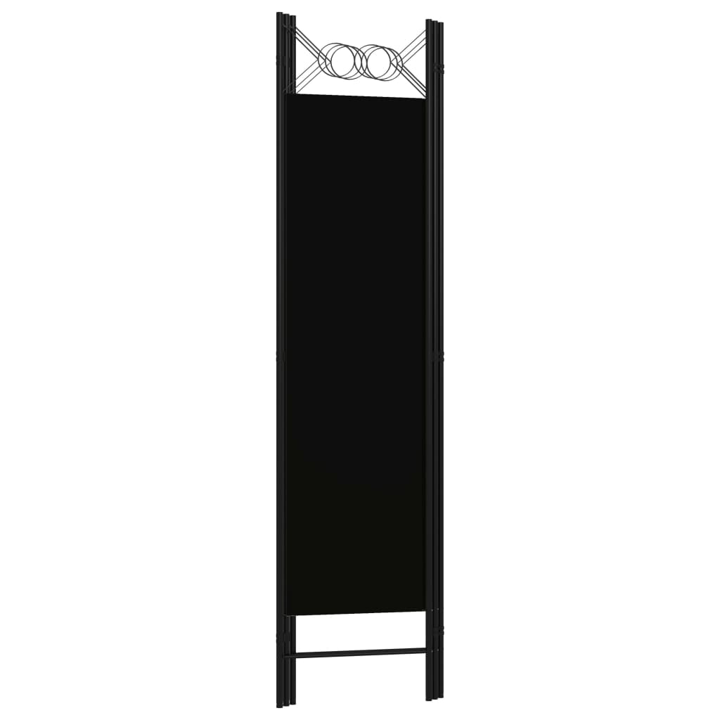 vidaXL Paravan de cameră cu 3 panouri, negru, 120 x 180 cm vidaXL Paravan de cameră cu 3 panouri, negru, 120 x 180 cm