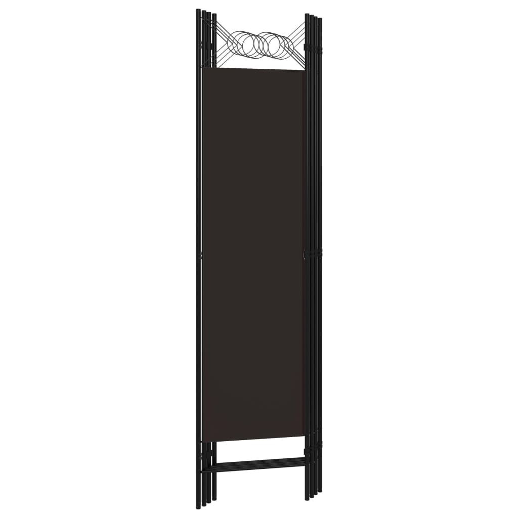 vidaXL Paravan de cameră cu 4 panouri, maro, 160 x 180 cm