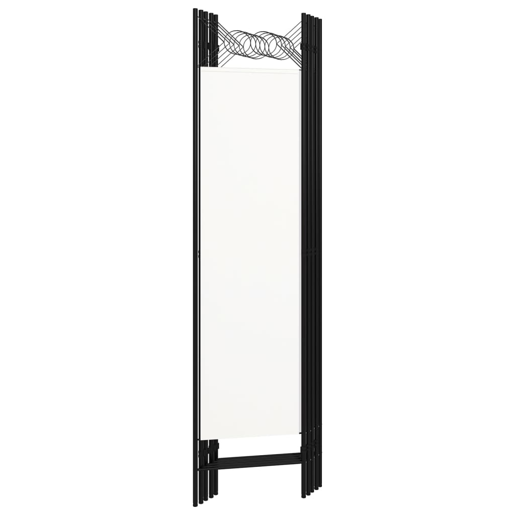 vidaXL Paravan de cameră cu 5 panouri, alb, 200 x 180 cm vidaXL Paravan de cameră cu 5 panouri, alb, 200 x 180 cm