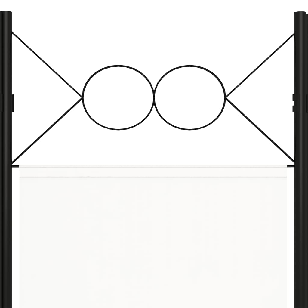 vidaXL Paravan de cameră cu 6 panouri, alb, 240 x 180 cm vidaXL Paravan de cameră cu 6 panouri, alb, 240 x 180 cm
