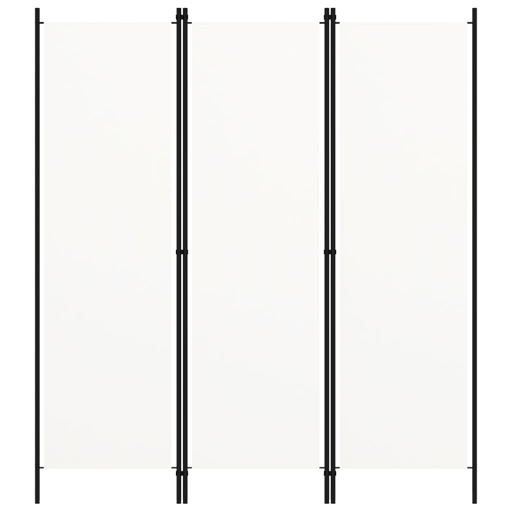 vidaXL Paravan de cameră cu 3 panouri, alb, 150 x 180 cm vidaXL Paravan de cameră cu 3 panouri, alb, 150 x 180 cm