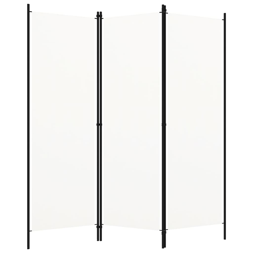 vidaXL Paravan de cameră cu 3 panouri, alb, 150 x 180 cm vidaXL Paravan de cameră cu 3 panouri, alb, 150 x 180 cm