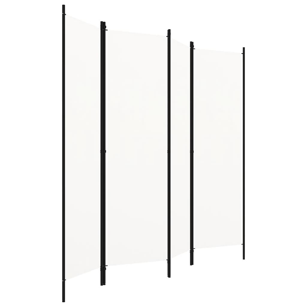 vidaXL Paravan de cameră cu 4 panouri, alb, 200 x 180 cm vidaXL Paravan de cameră cu 4 panouri, alb, 200 x 180 cm