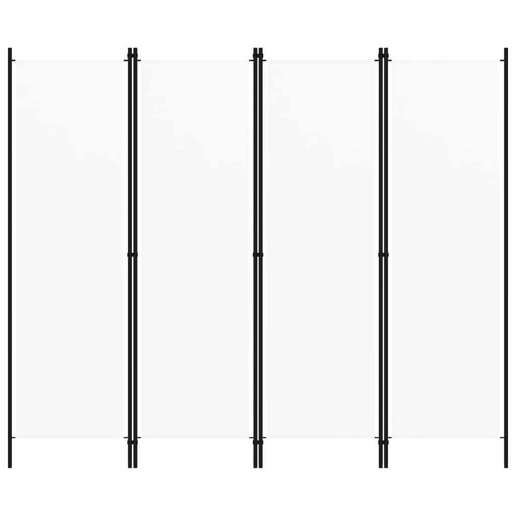 vidaXL Paravan de cameră cu 4 panouri, alb, 200 x 180 cm vidaXL Paravan de cameră cu 4 panouri, alb, 200 x 180 cm