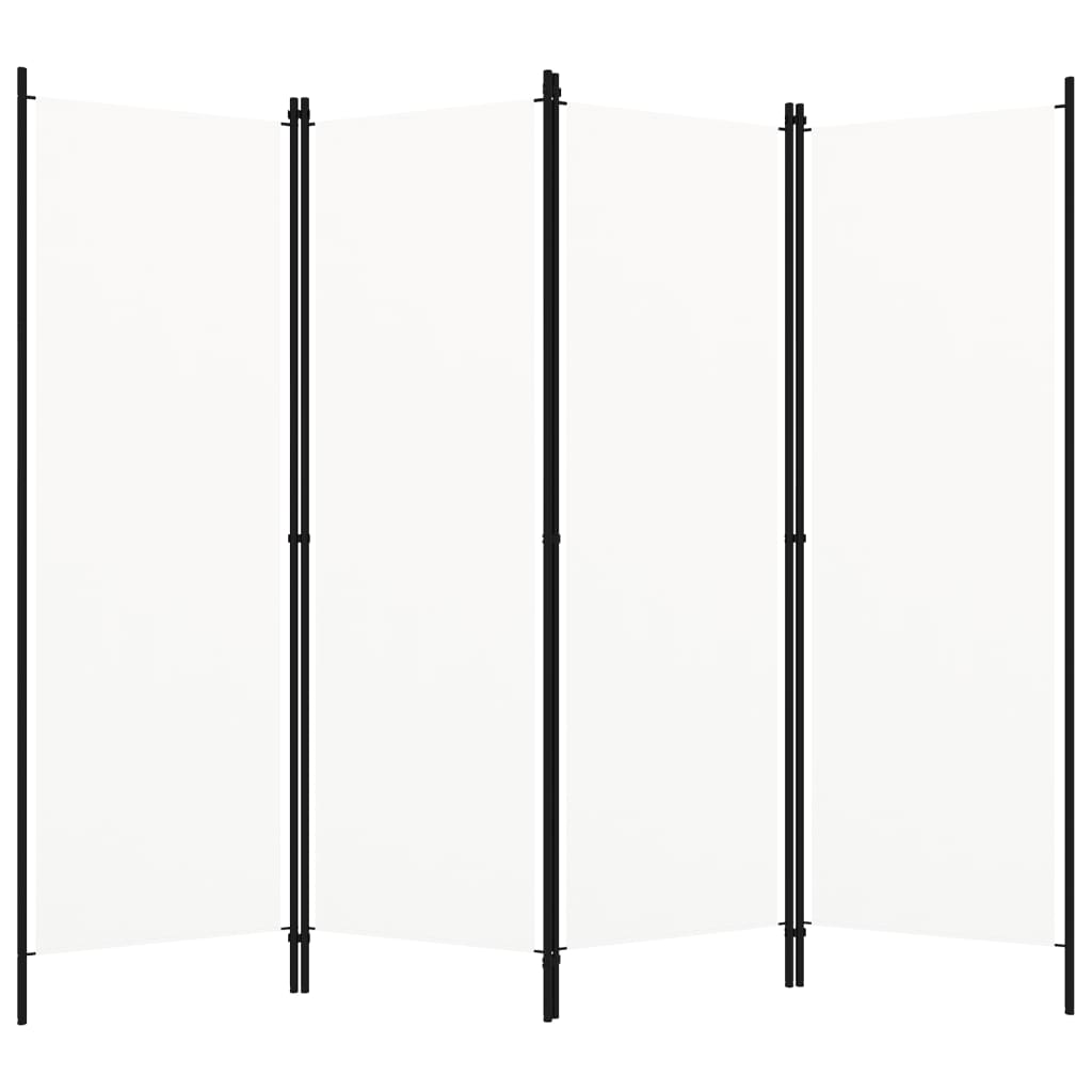 vidaXL Paravan de cameră cu 4 panouri, alb, 200 x 180 cm vidaXL Paravan de cameră cu 4 panouri, alb, 200 x 180 cm