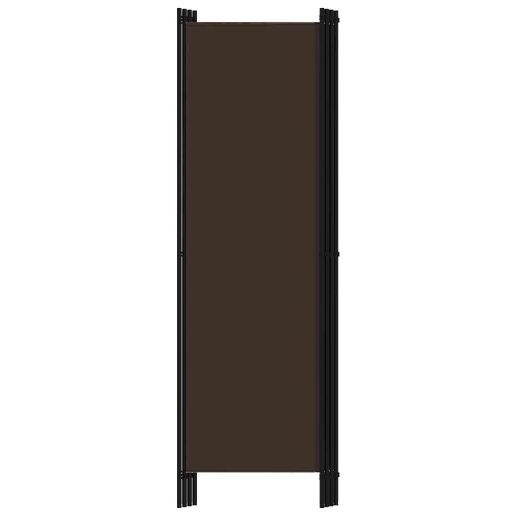 vidaXL Paravan de cameră cu 4 panouri, maro, 200 x 180 cm