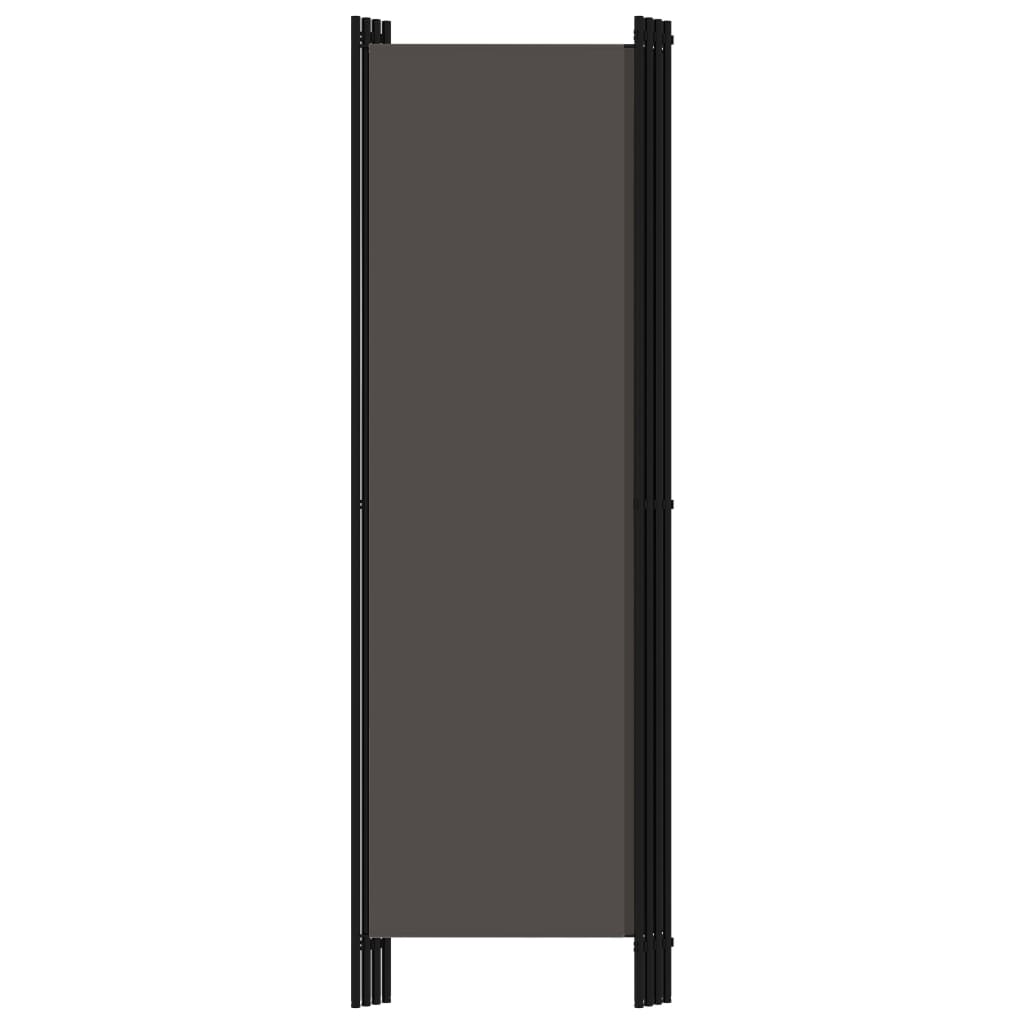vidaXL Paravan de cameră cu 4 panouri, antracit, 200 x 180 cm vidaXL Paravan de cameră cu 4 panouri, antracit, 200 x 180 cm