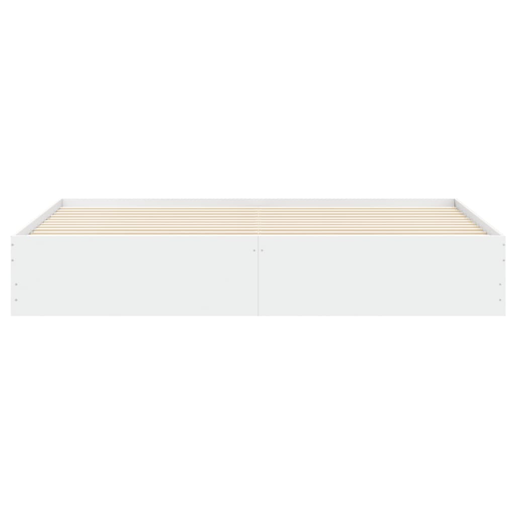 vidaXL Cadru de pat cu sertare, alb, 180x200 cm, lemn prelucrat vidaXL Cadru de pat cu sertare, alb, 180x200 cm, lemn prelucrat