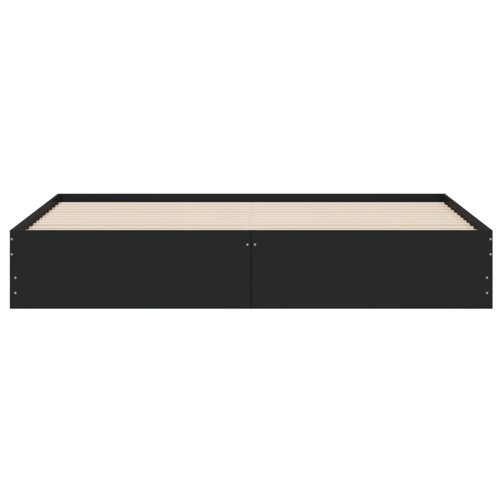 vidaXL Cadru de pat cu sertare, negru, 180x200 cm, lemn prelucrat vidaXL Cadru de pat cu sertare, negru, 180x200 cm, lemn prelucrat
