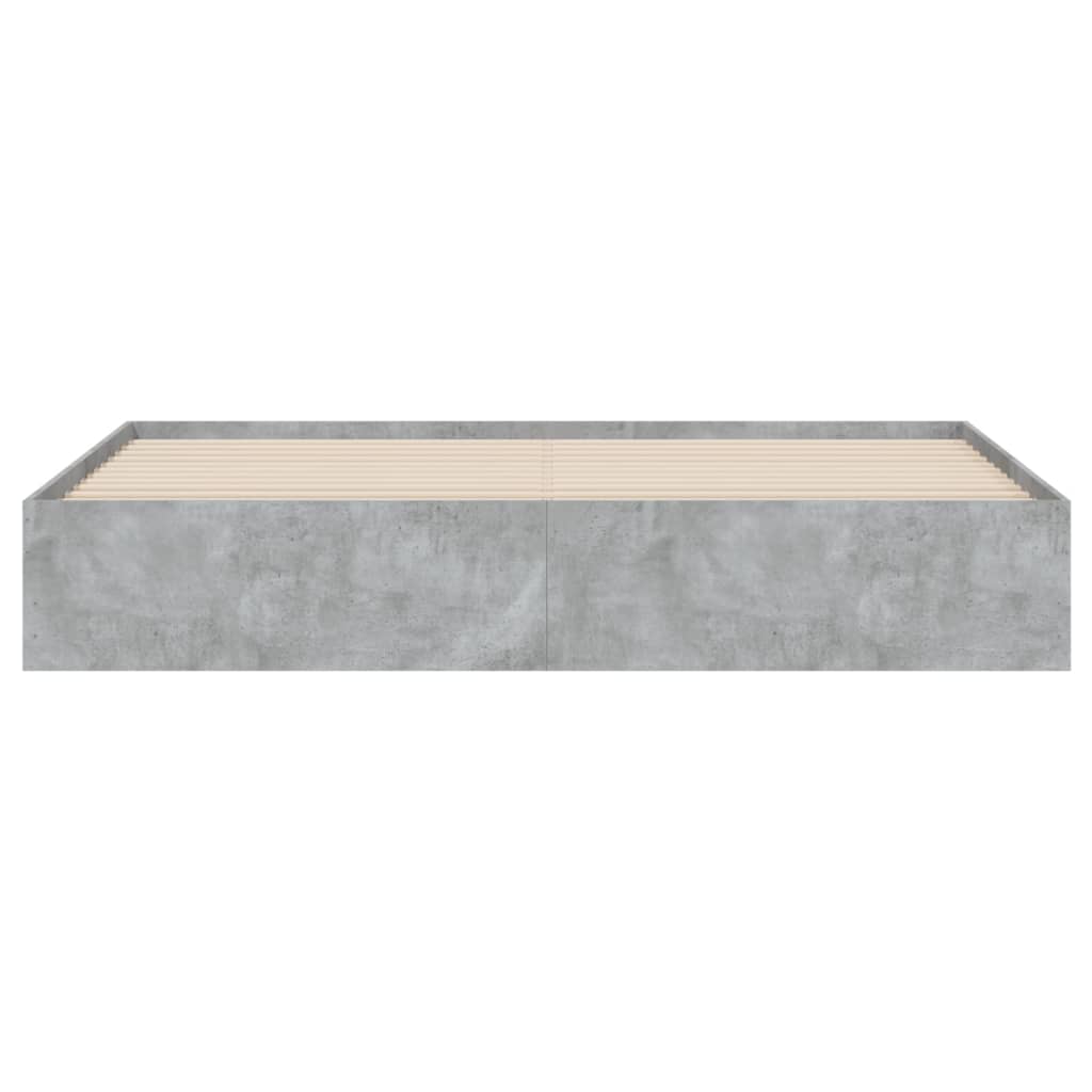 vidaXL Cadru de pat cu sertare, gri beton, 180x200 cm, lemn prelucrat vidaXL Cadru de pat cu sertare, gri beton, 180x200 cm, lemn prelucrat