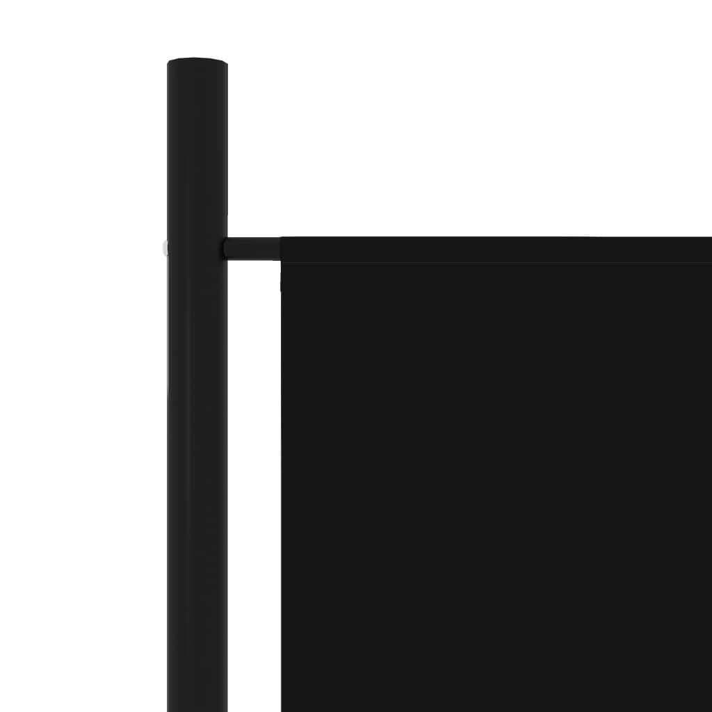 vidaXL Paravan de cameră cu 5 panouri, negru, 250 x 180 cm vidaXL Paravan de cameră cu 5 panouri, negru, 250 x 180 cm