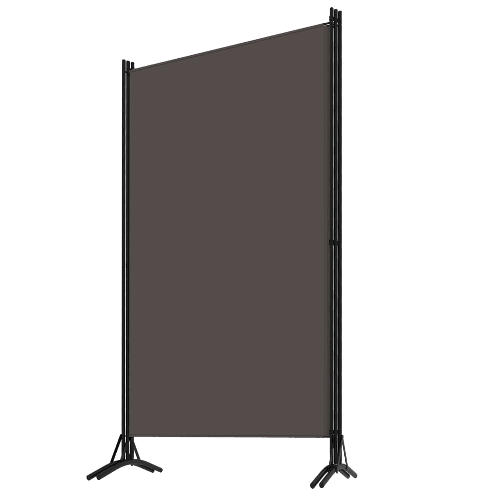 vidaXL Paravan de cameră cu 3 panouri, antracit, 260 x 180 cm, textil vidaXL Paravan de cameră cu 3 panouri, antracit, 260 x 180 cm, textil