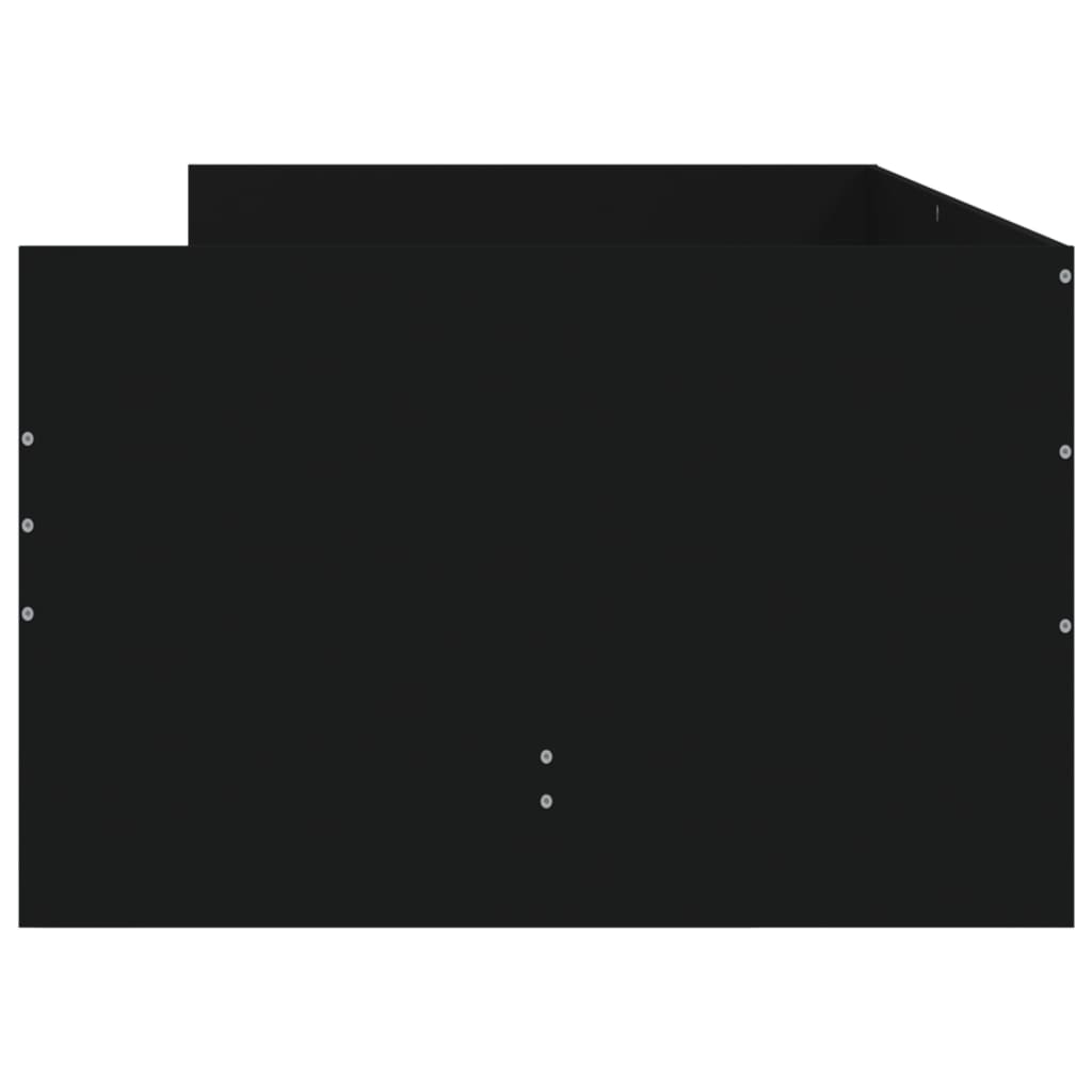 vidaXL Cadru de pat cu sertare, negru, 100x200 cm vidaXL Cadru de pat cu sertare, negru, 100x200 cm