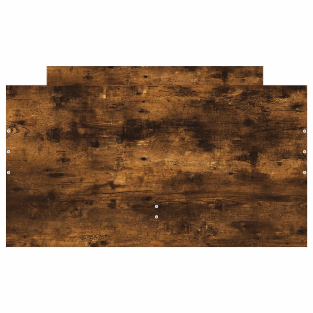 vidaXL Cadru de pat cu sertare, stejar fumuriu, 100x200 cm
