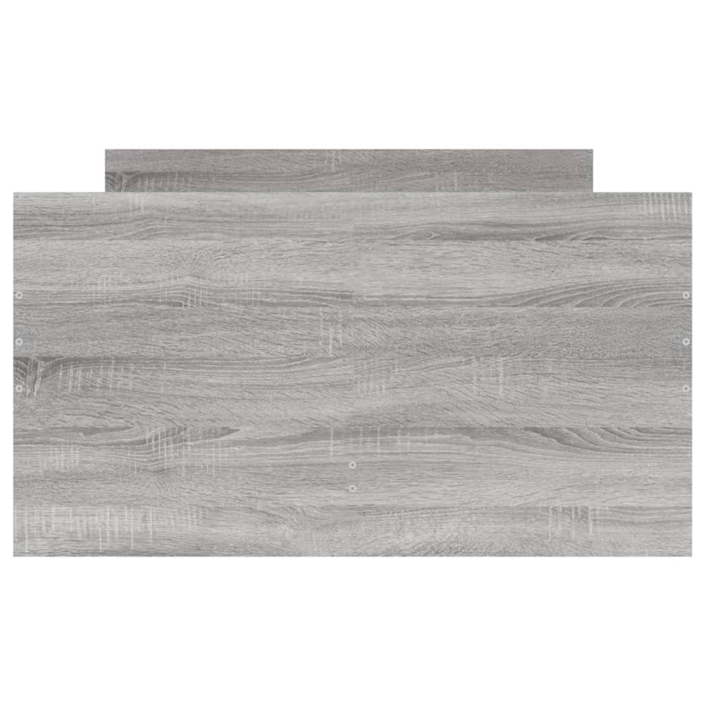 vidaXL Cadru de pat cu sertare, gri sonoma, 100x200 cm vidaXL Cadru de pat cu sertare, gri sonoma, 100x200 cm