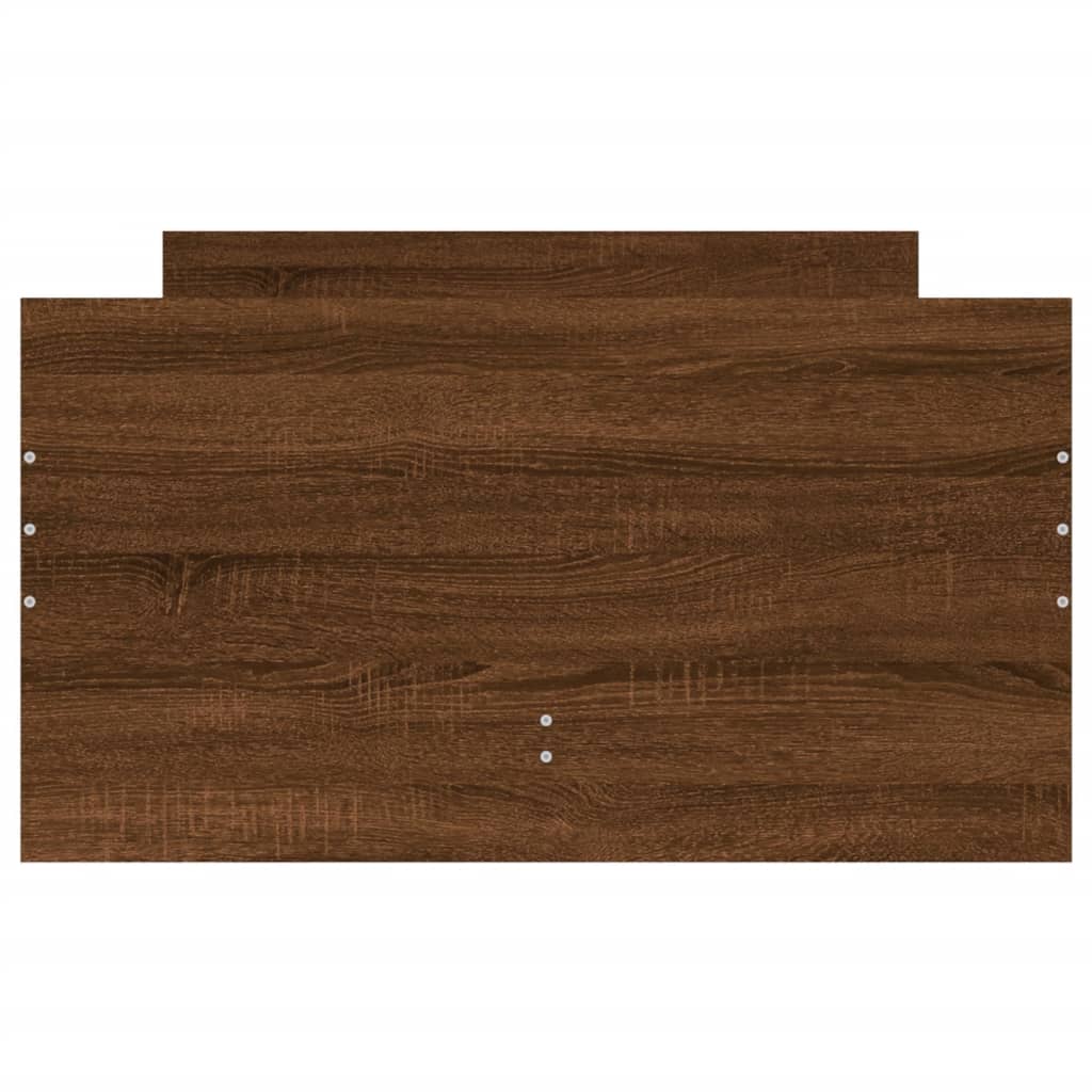 vidaXL Cadru de pat cu sertare, stejar maro, 100x200 cm