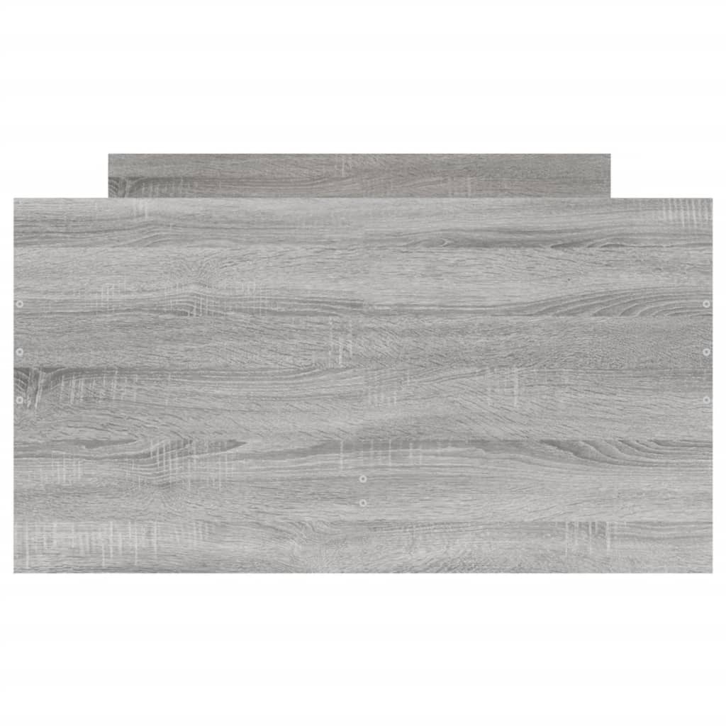 vidaXL Cadru de pat cu sertare, gri sonoma, 90x200 cm vidaXL Cadru de pat cu sertare, gri sonoma, 90x200 cm