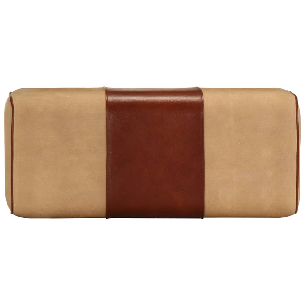vidaXL Bancă Bok gimnastică maro 58cm piele naturală/lemn masiv mango vidaXL Bancă Bok gimnastică maro 58cm piele naturală/lemn masiv mango