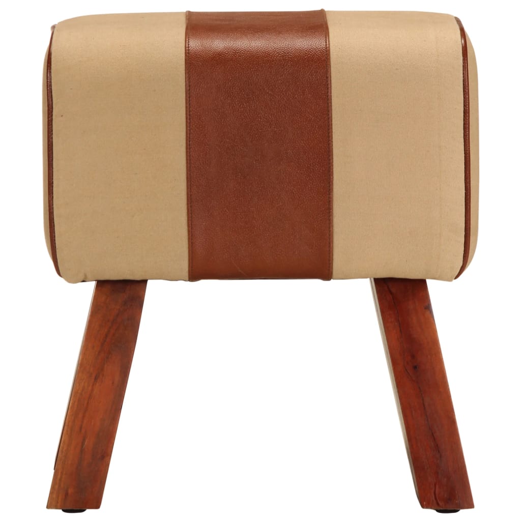 vidaXL Bancă Bok gimnastică maro 38 cm piele naturală/lemn masiv mango vidaXL Bancă Bok gimnastică maro 38 cm piele naturală/lemn masiv mango