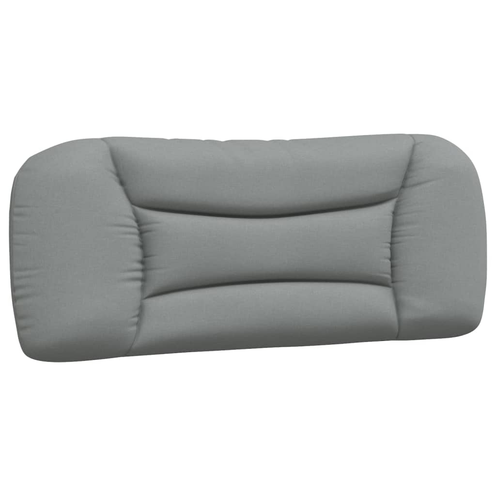 vidaXL Pat cu saltea, gri deschis, 100x200 cm, textil