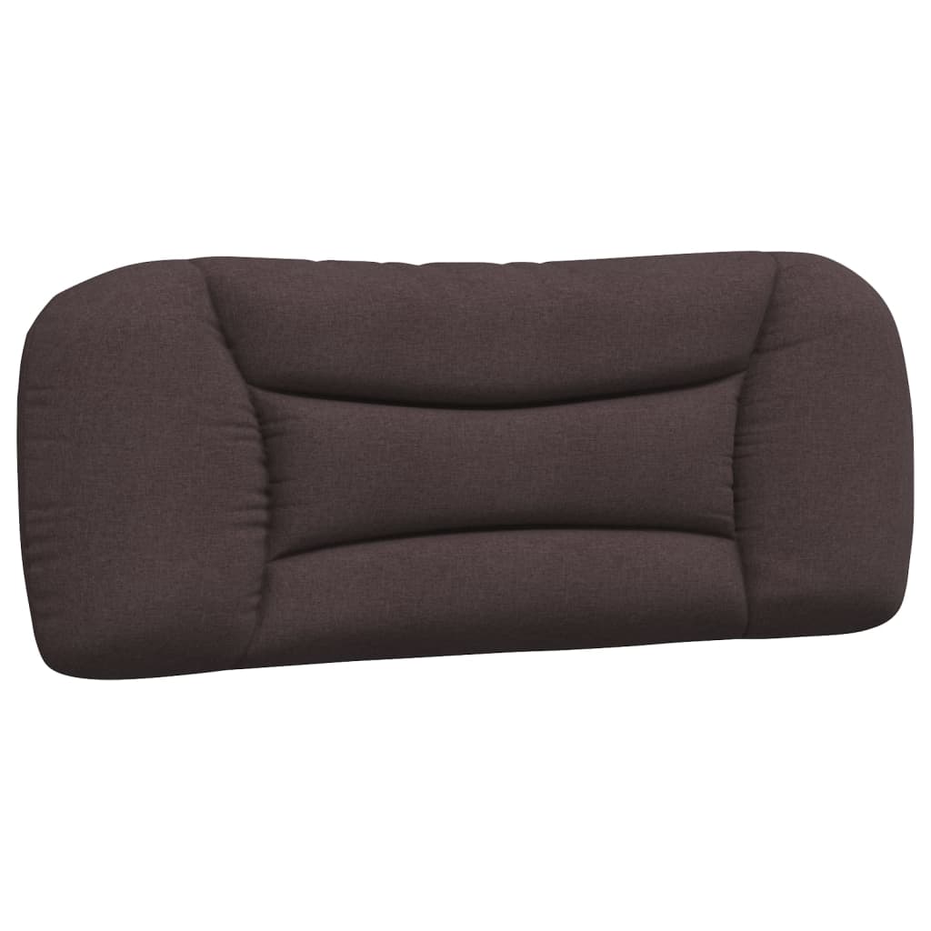 vidaXL Pat cu saltea, maro închis, 100x200 cm, textil vidaXL Pat cu saltea, maro închis, 100x200 cm, textil
