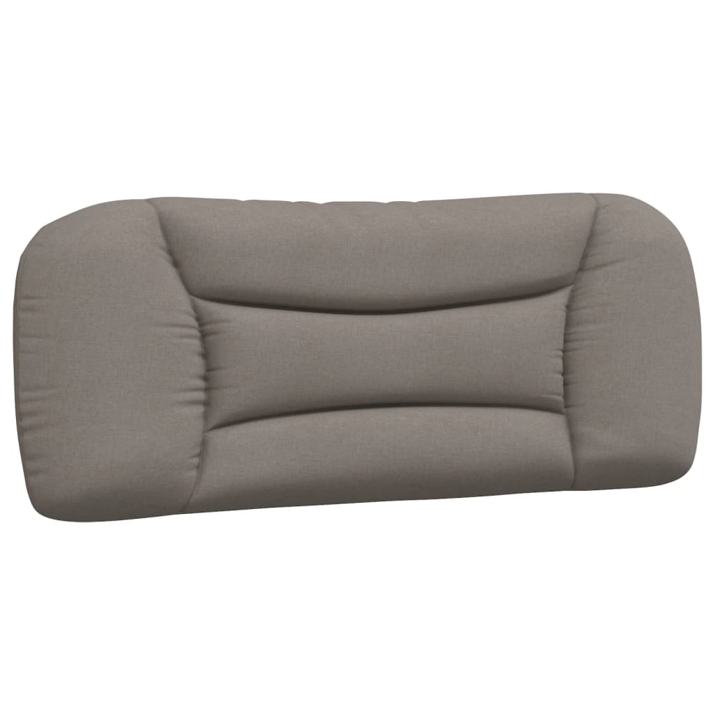 vidaXL Pat cu saltea, gri taupe, 100x200 cm, textil