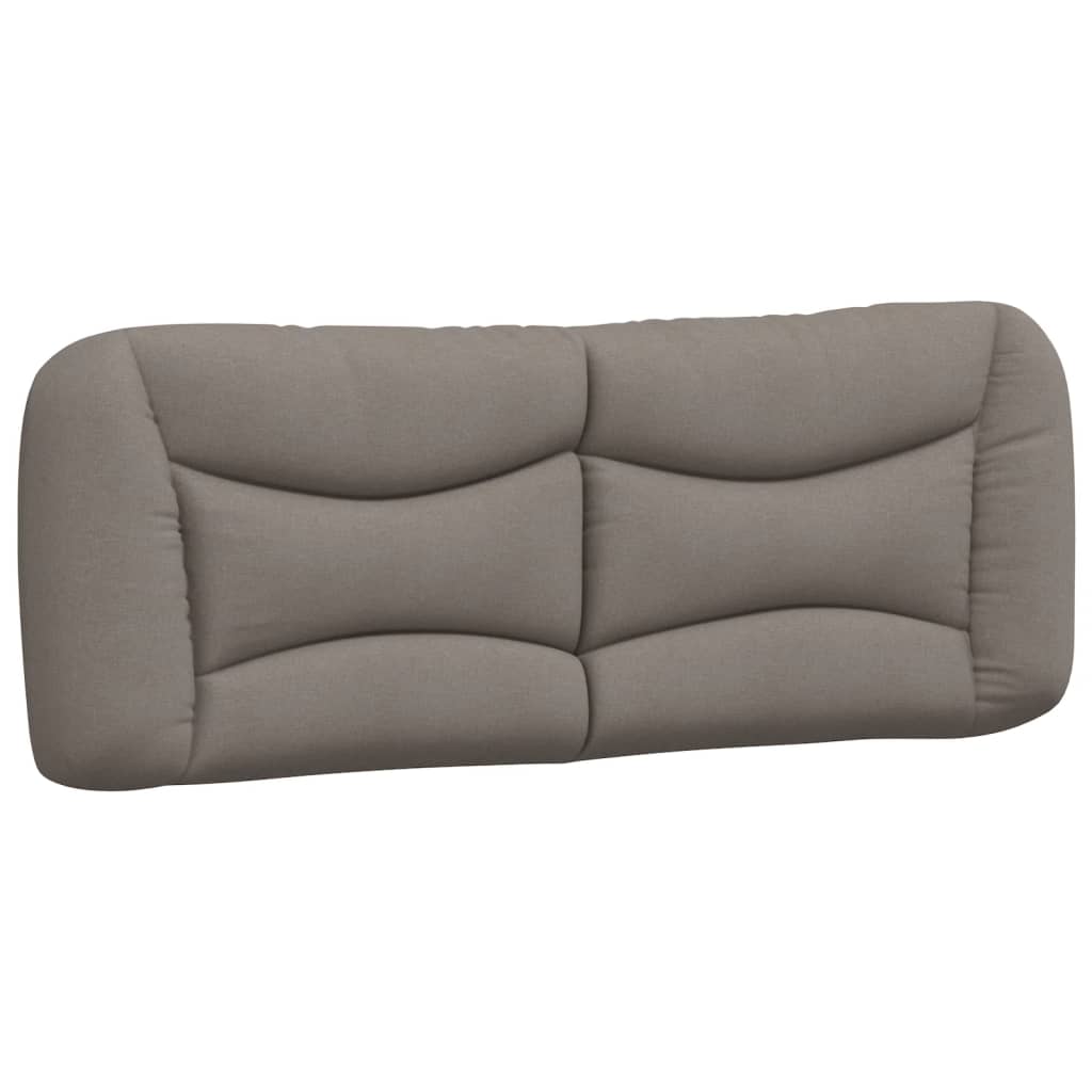 vidaXL Pat cu saltea, gri taupe, 120x200 cm, textil