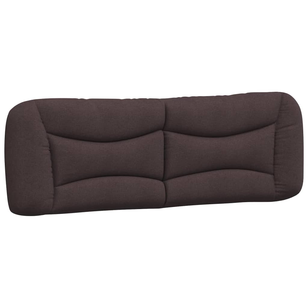 vidaXL Pat cu saltea, maro închis, 160x200 cm, textil vidaXL Pat cu saltea, maro închis, 160x200 cm, textil