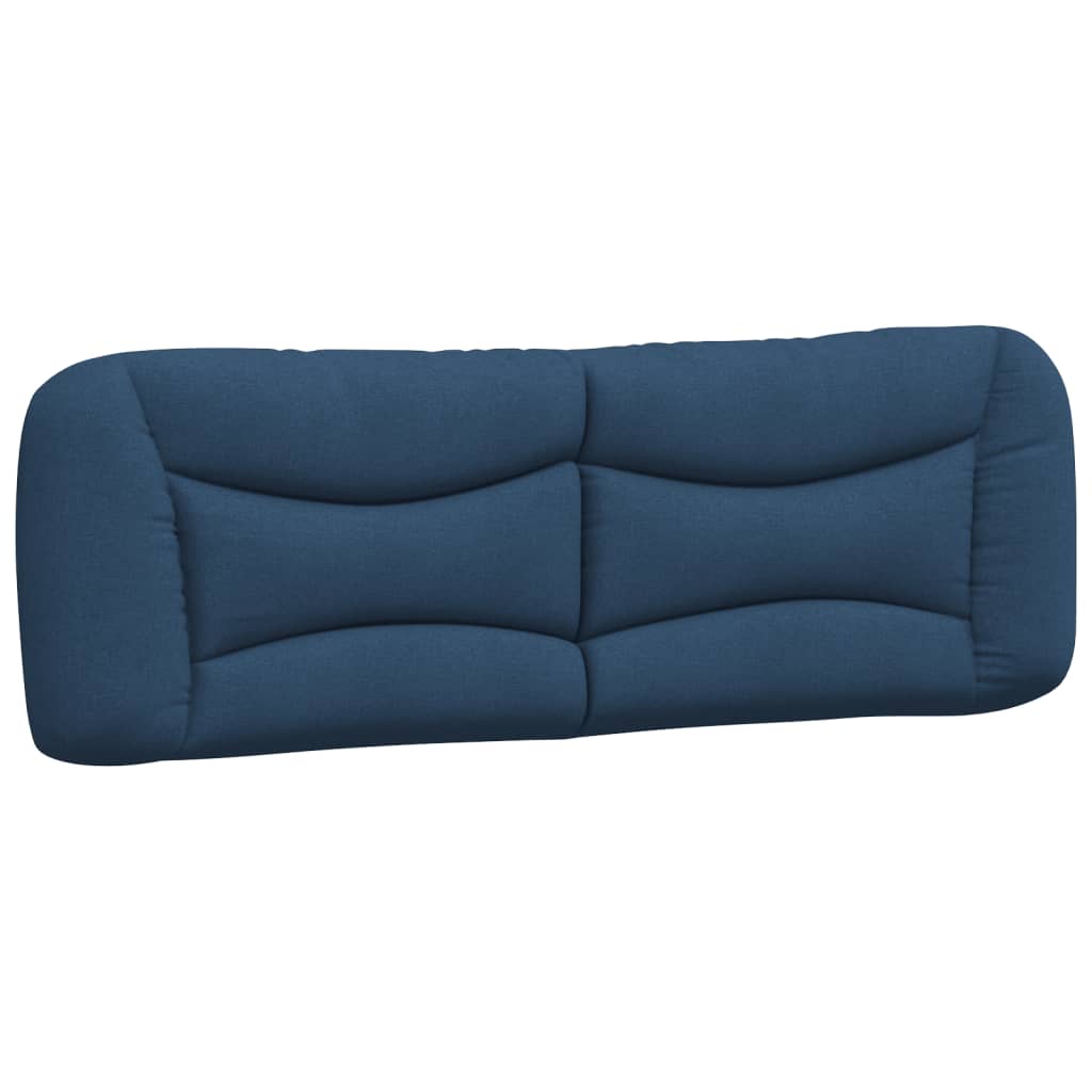 vidaXL Pat cu saltea, albastru, 160x200cm, material textil