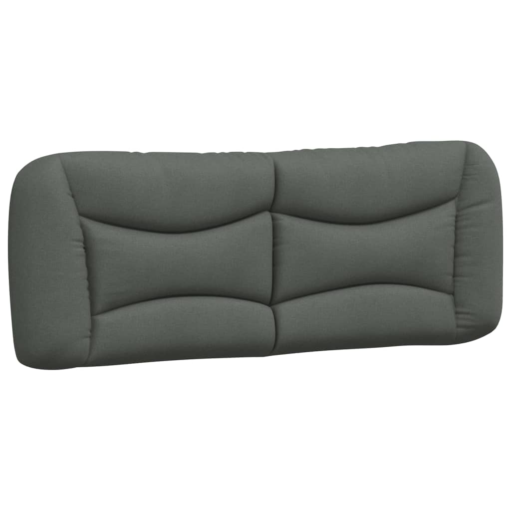 vidaXL Pat cu saltea, gri închis, 180x200 cm, textil