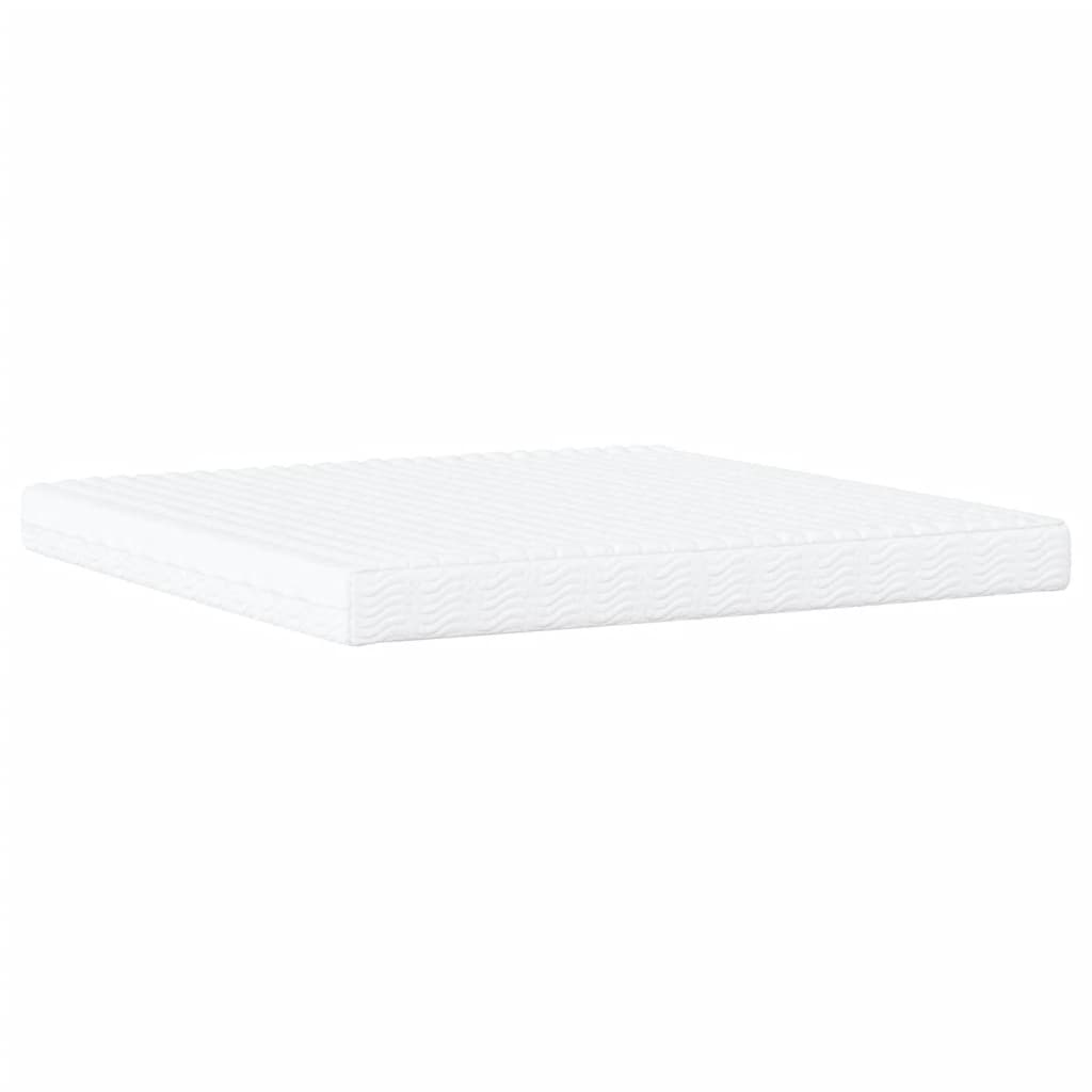 vidaXL Pat cu saltea, negru, 200x200 cm, textil